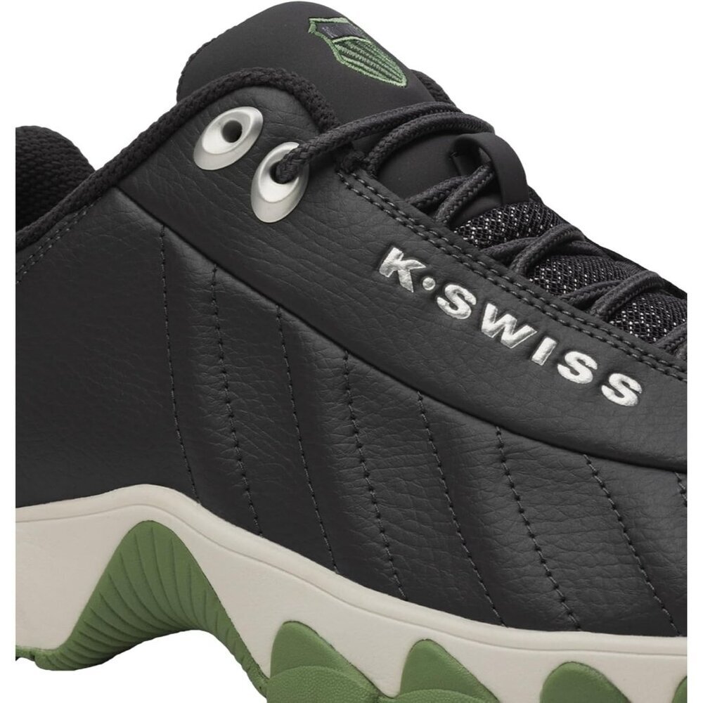 K-swiss Men's Sky/black Wide Tennis Dad Walking Leather Upper Sneaker Shoes - Picture 4 of 6